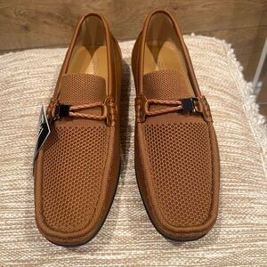 Aston Marc Walk-01 Tan Mesh Loafers Men’s US 9 Slip On Casual Comfort Shoes NEW